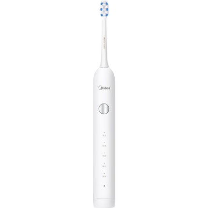 美的（Midea）电动牙刷礼物男女成人软毛声波全自动 防水感应式充电 2刷头 MR1系列冰川白MC-AJ0101 