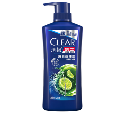 清扬（CLEAR）男士去屑洗发水清爽控油型500g胖东来同香型 哈兰德球星卡