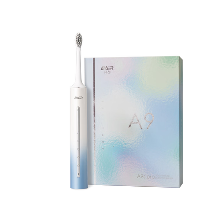 拜尔A9s 电动牙刷成人声波充电式震动软毛情侣款学生党智能自动牙刷男女士 送男女朋友 水蓝(6刷头)