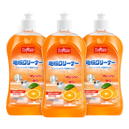 巨奇严选 地板清洁剂瓷砖地砖地板拖地扫地机器人洗地机去污清洁液3瓶