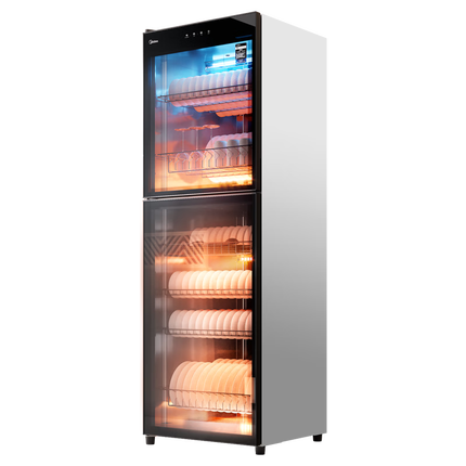 美的（Midea）立式 450L大容量家用商用柜收纳烘干 餐厅食堂厨房碗筷餐具毛巾茶杯茶具碗柜 450R04