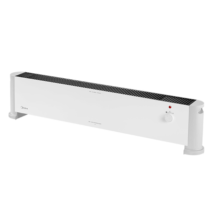 美的（Midea）石墨烯踢脚线取暖器家用电暖器浴室防水移动地暖气片大面积取暖神器全屋升温卧室 店长推荐款【石墨烯速热 居浴两用】机械式 踢脚线取暖器