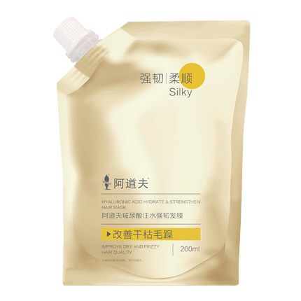 阿道夫玻尿酸强韧发膜200ml 修护受损护发素深层滋养改善毛躁干枯