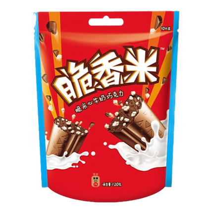 脆香米牛奶脆米心巧克力120g袋装休闲儿童零食糖果生日女生礼物