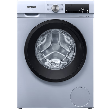 西门子（SIEMENS）10公斤滚筒洗衣机全自动带烘干 洗烘一体 蒸汽除菌 热风清新 双重净筒 X42W 家电国家补贴