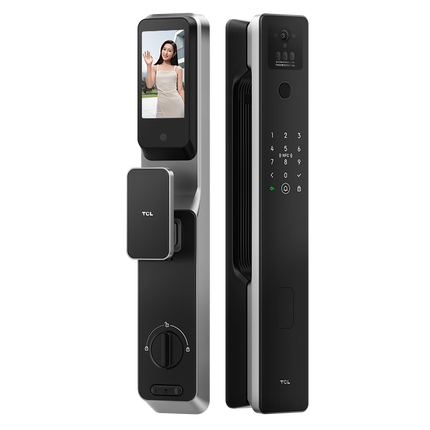 TCL智能锁3D人脸识别远程猫眼大屏指纹锁家用防盗门密码锁K7GPro