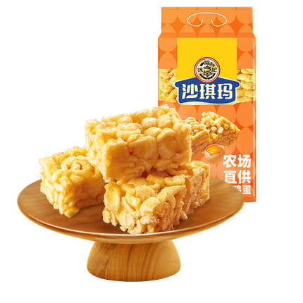 徐福记沙琪玛蛋酥味袋装418g 营养早餐零食点心面包 