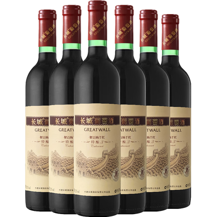 长城 特酿3解百纳干红葡萄酒 750ml*6瓶 整箱装