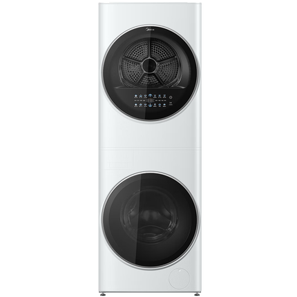 美的（Midea）洗衣机清风明月洗烘护一体式套装 家用10公斤全自动变频滚筒+热泵烘干机 除毛絮神器 【全新升级】MGH20VE5PRO