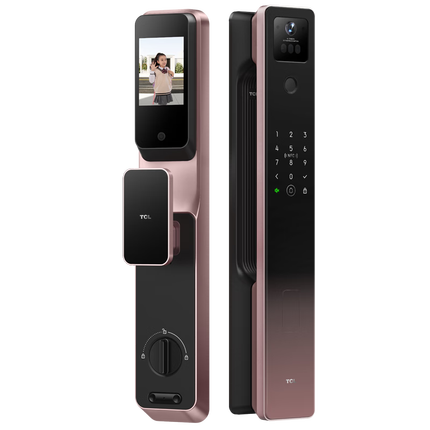 TCL智能锁3D人脸识别远程猫眼大屏指纹锁家用防盗门密码锁K7GPro