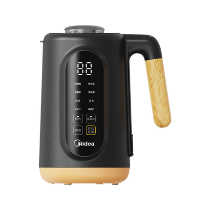 美的（Midea）豆浆机 小型破壁机1-2人食全自动免煮五谷杂粮 家用免过滤辅食机榨汁机自清洗触控彩屏DJ10B-P701