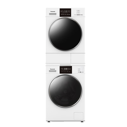 松下（Panasonic）白月光3.0PP 洗烘套装 10kg滚筒洗衣机+热泵烘干机 变频压缩机 光动银 N3K1+N1KR2 家电国家补贴