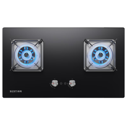 百得（BEST）【国补至高省20%】华帝出品 燃气灶煤气双灶具 5.2KW定时可调底盘 天然气台式嵌入式炉灶 JZT-QE75