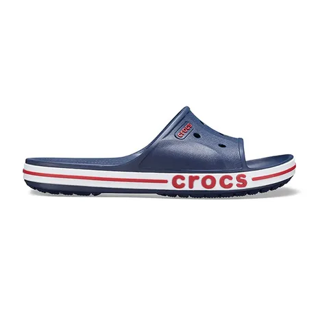 卡骆驰（CROCS）一字拖贝雅卡骆班凉拖 情侣款运动休闲拖鞋|205392 深蓝/辣椒红-4CC 41 /42(260mm) 图片 4
