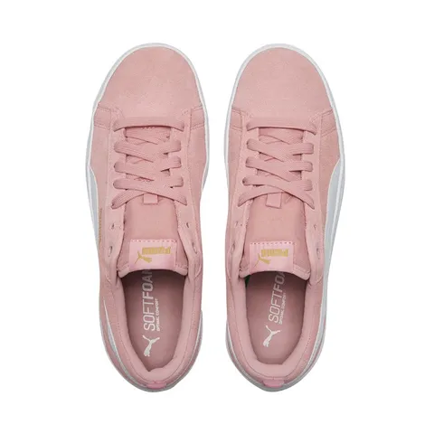 彪马（PUMA）厚底鞋绿色增高松糕鞋女款新款夏季休闲鞋PLATFORM366488 新婚粉-白 10 35.5 图片 7