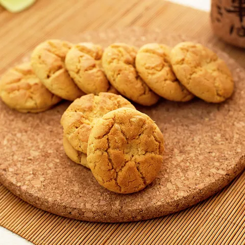 嘉士利桃酥饼干 传统中式点心糕点 桃酥王原味800g/盒整箱 零食礼盒 图片 6