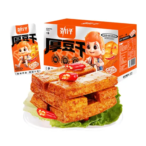 劲仔厚豆干 混合味 20g*20包 休闲零食豆腐干 素食小吃 图片 6