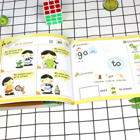 麦芽点读书幼儿英语高频词220SightWords（全10册+228张词卡）英文启蒙小达人小考拉点读笔配套图书 点读书 发声书 有声书 早教发声书 早教发声书 点读书 图片 5