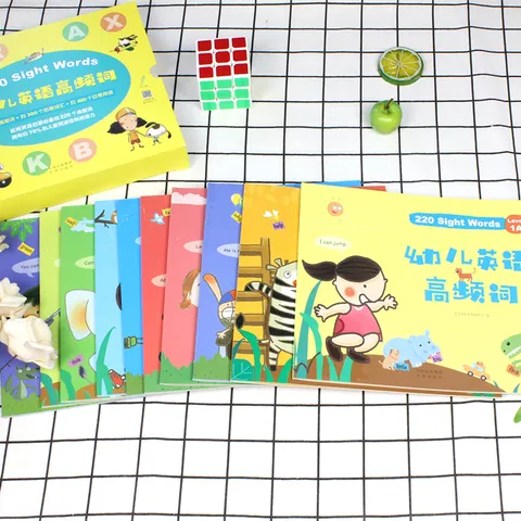 麦芽点读书幼儿英语高频词220SightWords（全10册+228张词卡）英文启蒙小达人小考拉点读笔配套图书 点读书 发声书 有声书 早教发声书 早教发声书 点读书 图片 3