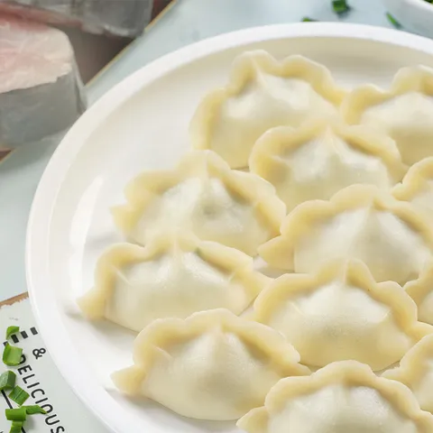 饺小歌鲅鱼水饺480g*2袋48只早餐夜宵海鲜速冻蒸煎饺子生鲜速食手工速食 图片 6