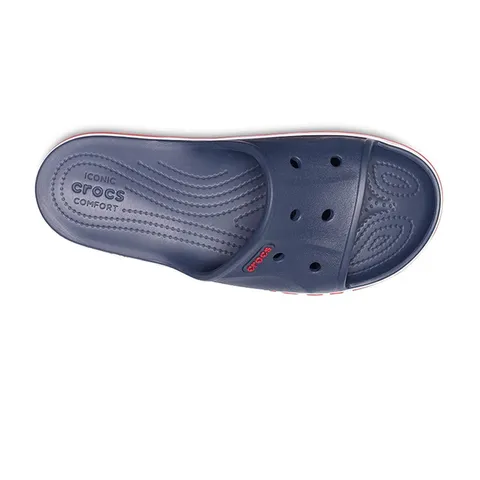 卡骆驰（CROCS）一字拖贝雅卡骆班凉拖 情侣款运动休闲拖鞋|205392 深蓝/辣椒红-4CC 41 /42(260mm) 图片 5