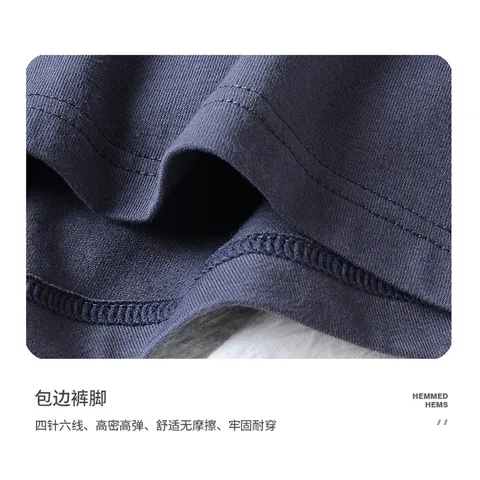 雅鹿男士内裤男透气男生大码平角裤线条印花宽松中腰运动简约四角短裤 抗菌款hello- 4条 2XL 建议120-140斤 图片 6