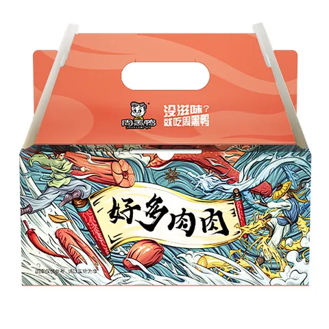 周黑鸭好多肉肉端午礼盒500g 甜辣鸭舌鸭脖鸭掌 卤味纯肉礼盒伴手礼 图片 4