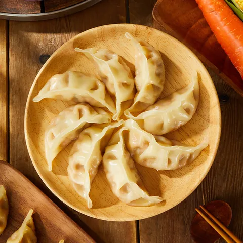 思念菌菇三鲜蒸煎饺1kg约50只 早餐饺子速食 图片 3