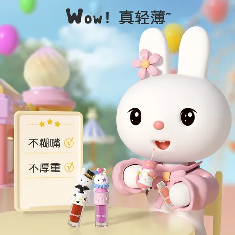 英氏（YEEHOO）儿童润唇膏小女孩专用口红宝宝唇膏唇蜜滋润保湿护唇防干裂脱皮 水蜜桃1g+草莓香1g+葡萄多多1g 图片 7