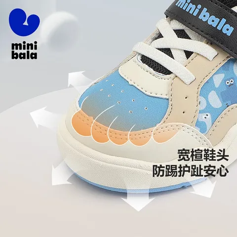 迷你巴拉（minibala）童鞋儿童休闲运动鞋春秋季新款男女童潮流百搭舒适 蓝色 26 码适合脚长15.0-15.5cm 图片 3