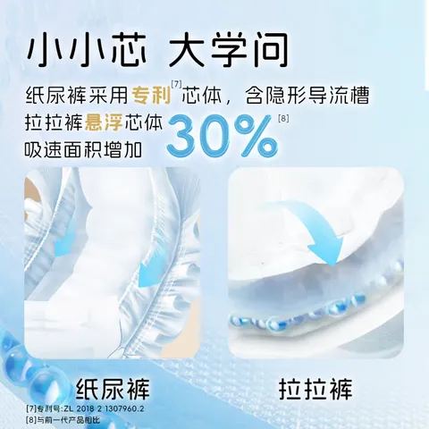 dodie杜迪【2包装】兔兔柔婴儿拉拉裤儿童尿不湿薄透气成长裤不红屁屁 拉拉裤3XL码52片（≥17kg） 图片 6