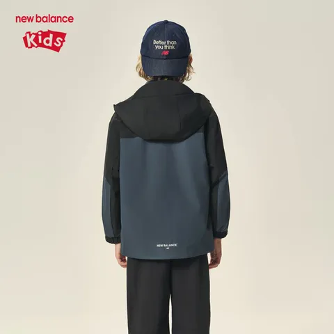 NEW BALANCE童装男女儿童2025新防泼水摇粒绒外套两件套ND7AF4Z013 黑色 150 图片 4