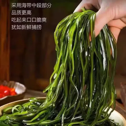 压缩海带丝干货圆饼高泡发凉拌下饭菜免洗火锅小包装 16g风干压缩海带丝【1包】 图片 3
