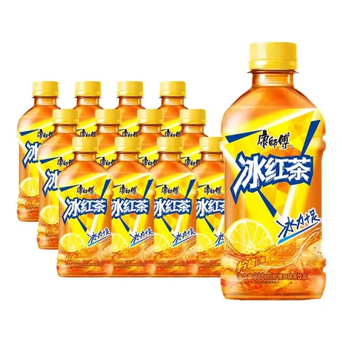 康师傅冰红茶330ml小瓶冰爽畅快香醇红茶聚会饮品 冰红茶330ml*1瓶 图片 1