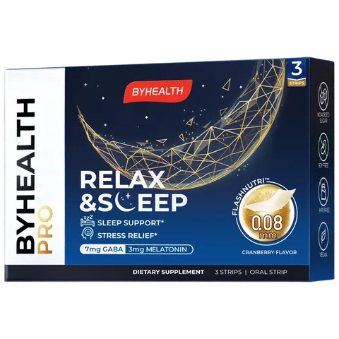BYHEALTHGABA晚安片褪黑素闪释片3片/盒 退黑素改善睡眠助眠失眠深度睡眠 图片 9