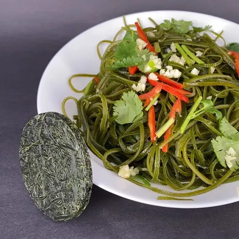 金葵0脂压缩海带丝真空干海带丝泡发海带丝烘干海带丝凉菜 96g （压缩海带丝16g*6块） 图片 3