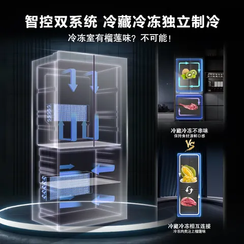 卡萨帝（Casarte）揽光520L法式多门冰箱594mm超薄零嵌入式自动制冰双系统除菌钢化玻璃BCD-520WGCFDMGCTU1国家补贴 图片 9