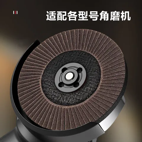 得力（deli）角磨机百叶片百叶轮打磨片瓷砖打磨片磨光片金刚石磨片 80目10片 图片 4