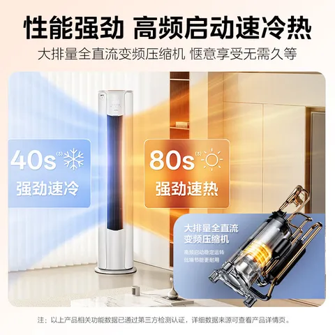 美的空调柜机 智行Ⅱ 新一级能效 智能变频冷暖 家电国家补贴 家用立式客厅空调 大3匹 一级能效智行Ⅱ 广角送风 图片 2