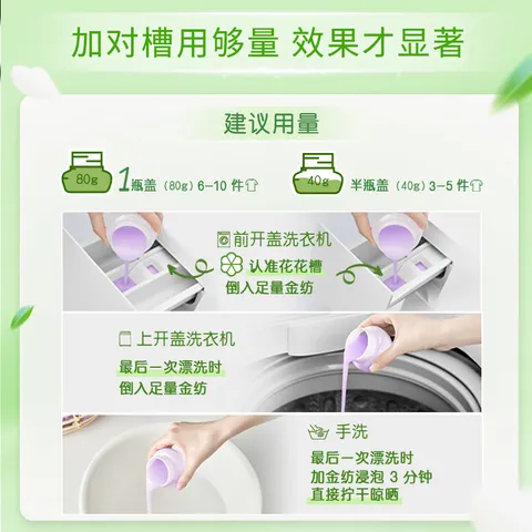 金纺衣物柔顺剂护理剂阳光桔柚2kg 除味防静电 除菌柔顺二合一 图片 7