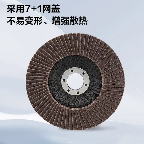 得力（deli）角磨机百叶片百叶轮打磨片瓷砖打磨片磨光片金刚石磨片 80目10片 图片 5