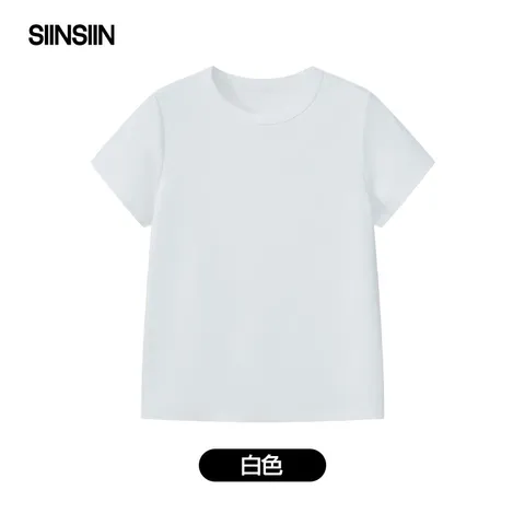 SIINSIIN 女士短袖T恤 白色 L
