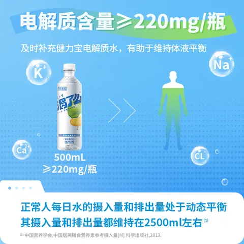 健力宝【运动好搭子】渴了么电解质水0糖0脂饮料青柑味500ml*15瓶 图片 4