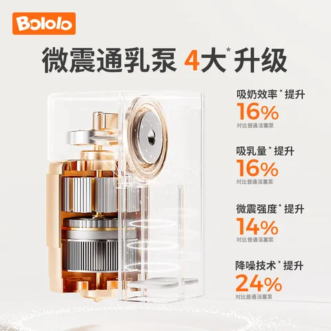 波咯咯（bololo）双边吸奶器电动无痛全自动吸乳微震通乳大吸力挤奶拔奶器 微震通乳Z30手扶款 图片 7