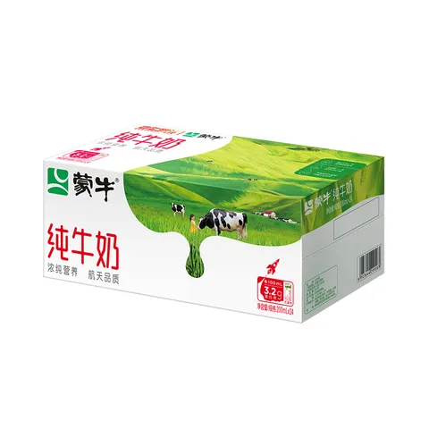蒙牛 全脂纯牛奶早餐好搭档整箱装  200ml×24盒*2箱 图片 9