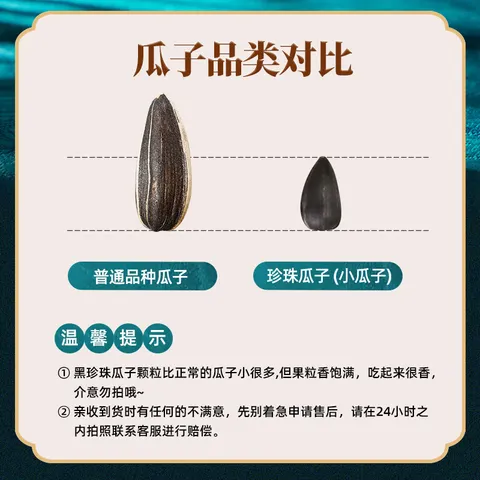 大千喜草原黑珍珠瓜子葵花籽五香味独立小包装休闲零食新货炒货 【买10送10】五香口味共20小袋 图片 3