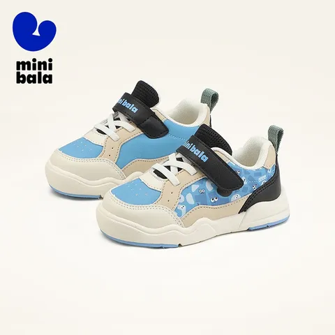 迷你巴拉（minibala）童鞋儿童休闲运动鞋春秋季新款男女童潮流百搭舒适 蓝色 26 码适合脚长15.0-15.5cm 图片 10