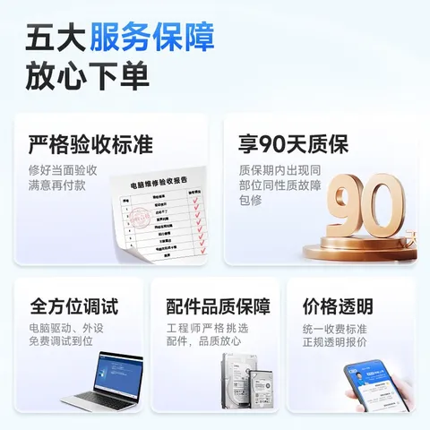 电脑维修服务 电脑台式笔记本清灰系统重装DIY装机上门服务 电脑维修 图片 4