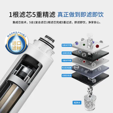 乐博维适用飞利浦净水器滤芯ADD550/ADD580/6860/6866/6802/6803平替通用净水器滤芯配件 PCR五合一复合滤芯【全年一支装】 适配ADD6800滤芯 图片 5