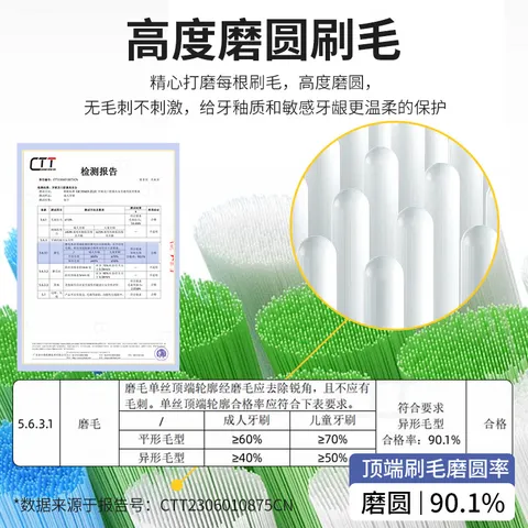 适用素士SOOCAS电动牙刷头X3U/X3Pro/V1/V2/X5X1贝医生替换刷头 3支 【偏软】磨尖细软型黑色 图片 5